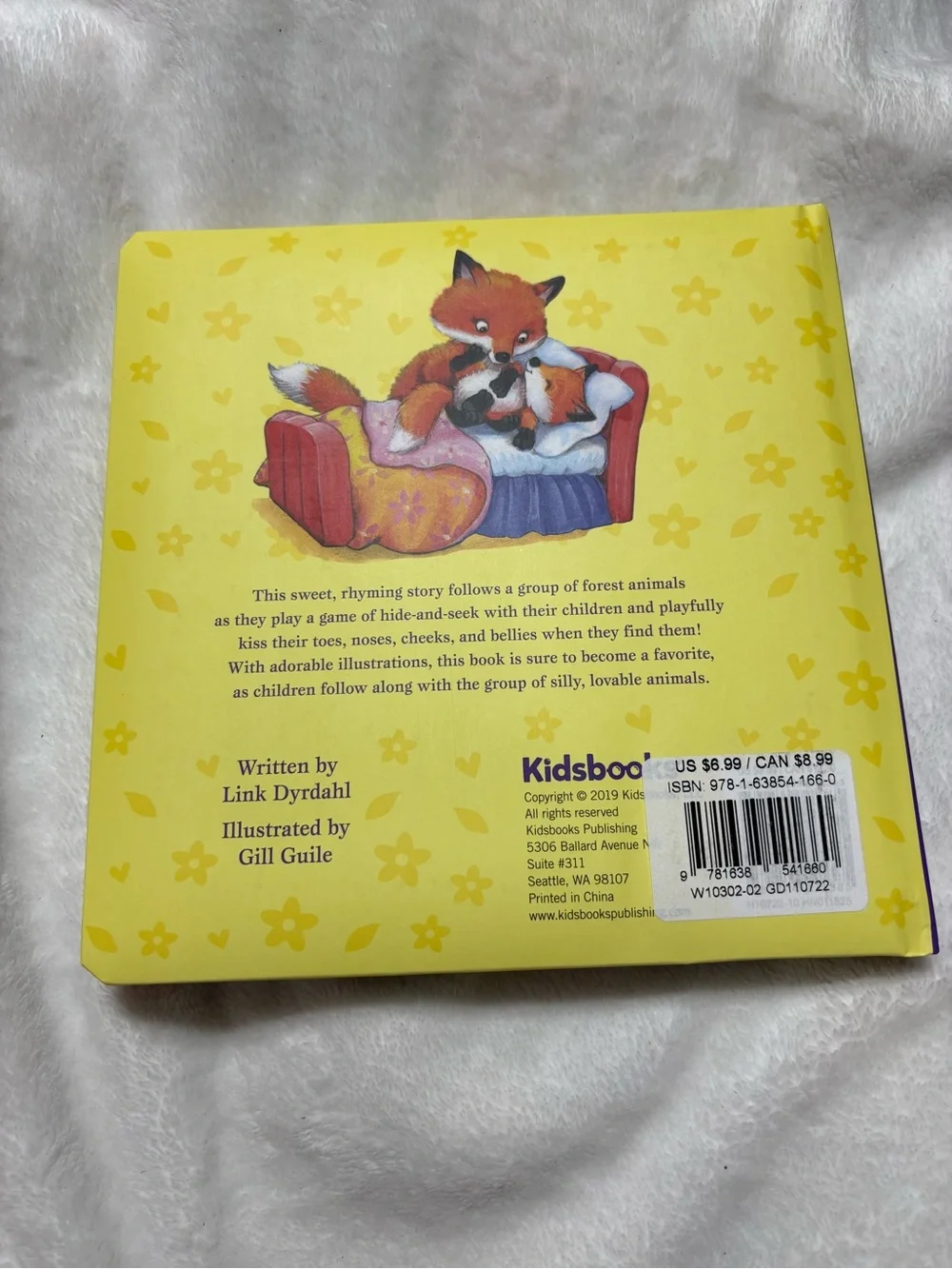Kiss Those Toes Children's Board Book - Yellow